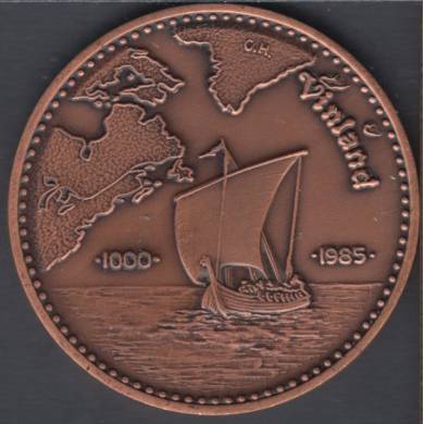 Serge Huard - 1985 - 1000 - Vinland - Copper - trade Dollar