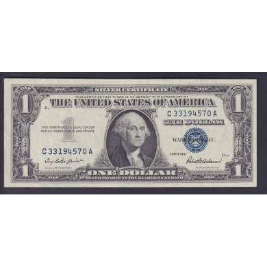 1957  -AU-UNC- Priest Anderson - Silver Certificate - $1 Dollar USA