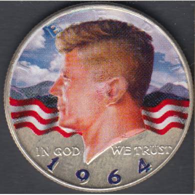 1964 - Colored - Kennedy - 50 Cents