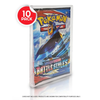 Evoretro Single Pack Protector Booster For Pokemon Magic, YU-GI-OH - 0.35MM - PACK OF 10 *** PROTECTOR ONLY ***