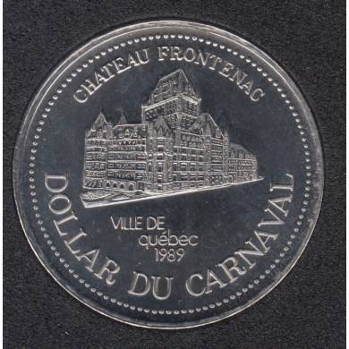 Quebec - 1989 Carnival of Quebec - Pal. 1963 / Chteau Frontenac - $2 Trade Dollar