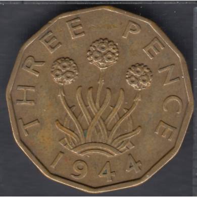 1944 - 3 Pence - Grande Bretagne