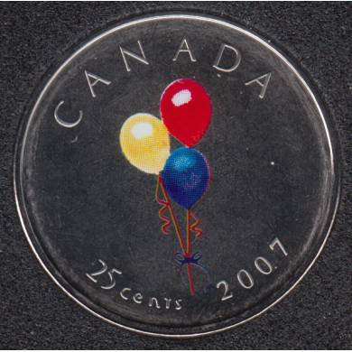 2007 - NBU - Anniversaire - Canada 25 Cents