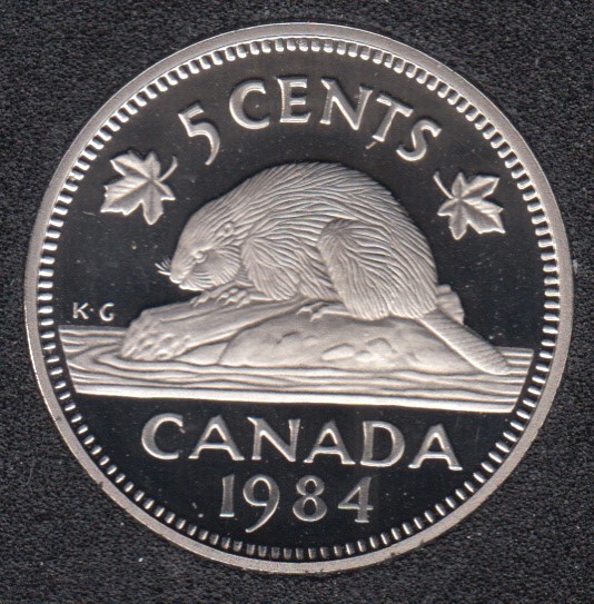 1984 - Proof - Canada 5 Cents - Canada Coins