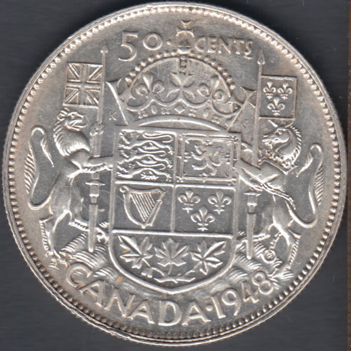 1948 - VF/EF - Canada 50 Cents - Canada Coins