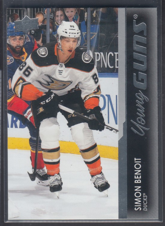 228 - Simon Benoit - Anaheim Ducks - Young Guns - Canada Coins